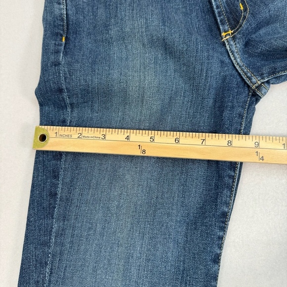 Fabrizio Ganni Bootcut Jeans Womens Size 2 Dark Blue Mid Rise - Picture 11 of 13